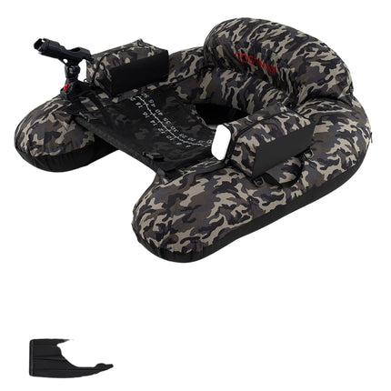 Inflatable Fishing Boat with Rod Holder & Paddle