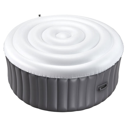 Inflatable Hot Tub Cover, 65-In Round, Insulated PVC