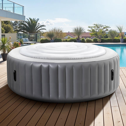 Inflatable Hot Tub Cover, 65-In Round, Insulated PVC