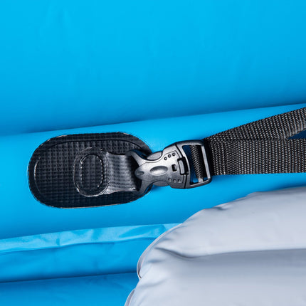 Inflatable 2-person kayak, PVC, blue/grey, air chamber