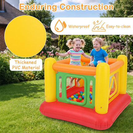 Inflatable Kids Bounce House with Ball Pit and Trampoline