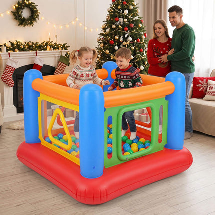 Inflatable Kids Bounce House with Ball Pit and Trampoline