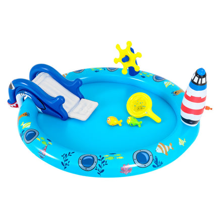 Inflatable Marine Play Center, Shark Slide, Sprayer