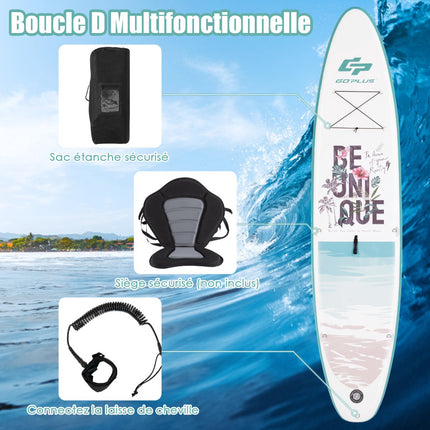 Inflatable SUP Board 320 cm, Paddle Pump Backpack Set