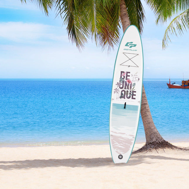 Opblaasbaar SUP-board 320 cm, peddel, pomp en rugzakset