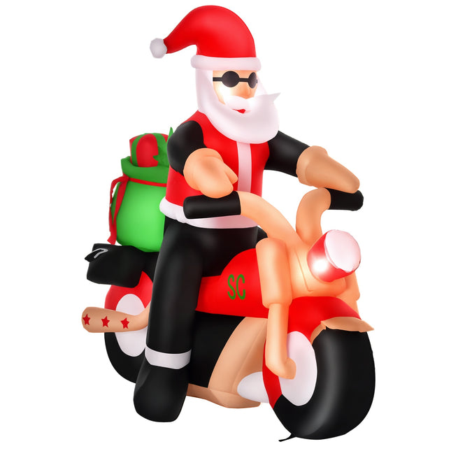Inflatable Santa Claus Outdoor Decoration with LEDs, 1.65m