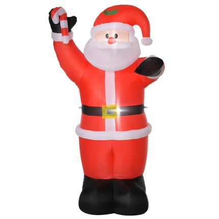 Inflatable Santa Claus with LED Lights, 240cm, Outdoor