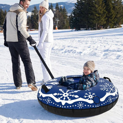 Inflatable Snow Tube 42 Inch With Detachable Tow Strap