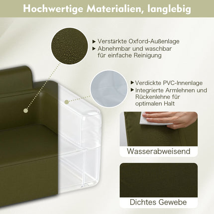 Inflatable Sofa with Pump & Storage Bag for 2 People