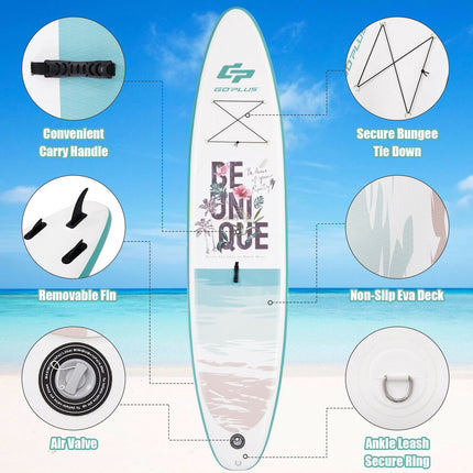 Inflatable Stand Up Paddle Board 11 Ft, Paddle and Pump