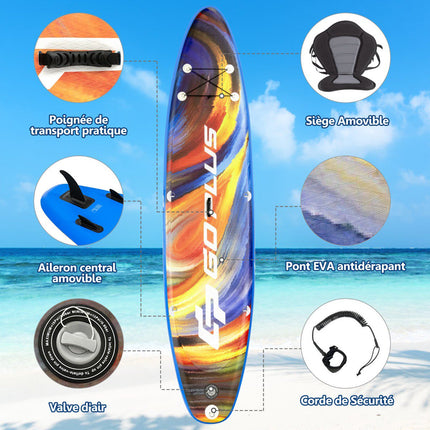 Inflatable Stand Up Paddle Board 320cm, Seat, 150kg