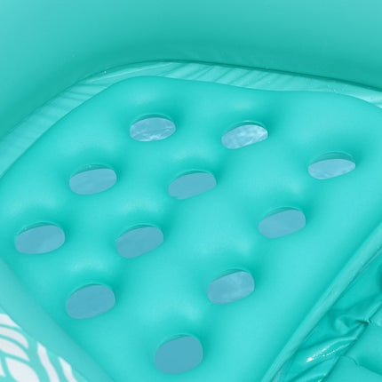Inflatable Water Mattress Chair with Cup Holder, 145x120 cm