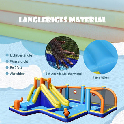 Inflatable Water Slide with Blower – Soccer Theme, Durable