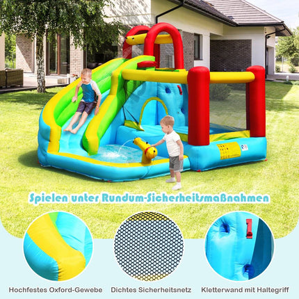 Inflatable bouncy castle with slide jumping area jumping castle play pool 320 x 305 x 213 cm