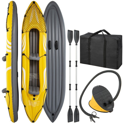 Inflatable kayak for 2 people tandem kayak with removable seats 357 × 80 × 38 cm