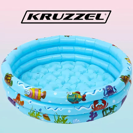 Inflatable pool for children - paddling pool Kruzzel 20932