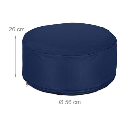 Inflatable stool in blue