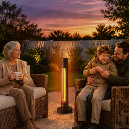 Infrared Patio Heater 2000W, Oscillating, Remote Control