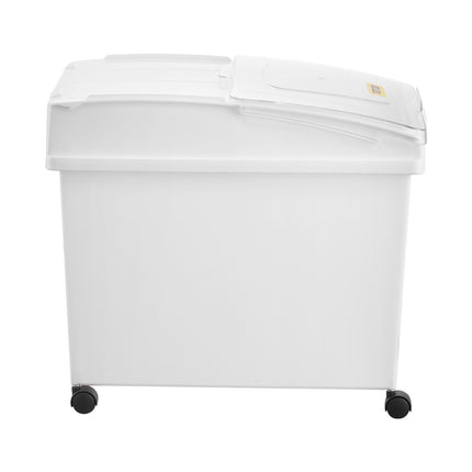Ingredient Storage Bins Set, 3 x 40L, Wheeled PP With Scoop
