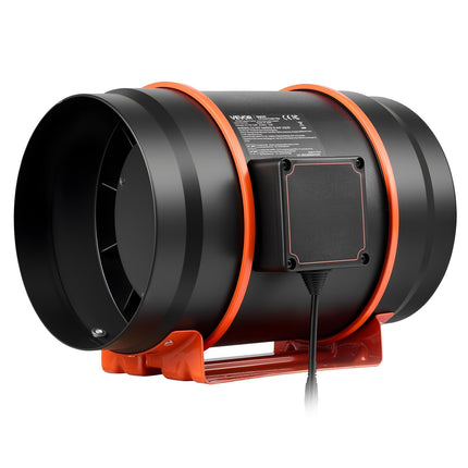 Inline Duct Fan 203mm, 807 CFM EC Motor, App Control