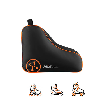Inline Skate Bag – One-Shoulder 420D Nylon, Orange