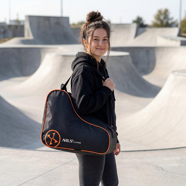 Inline skate tas - Schoudertas van 420D nylon, oranje