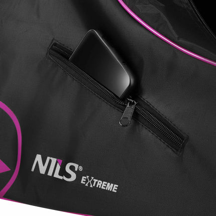 Inline Skate Bag, Pink, 420D Nylon, Zip Pocket