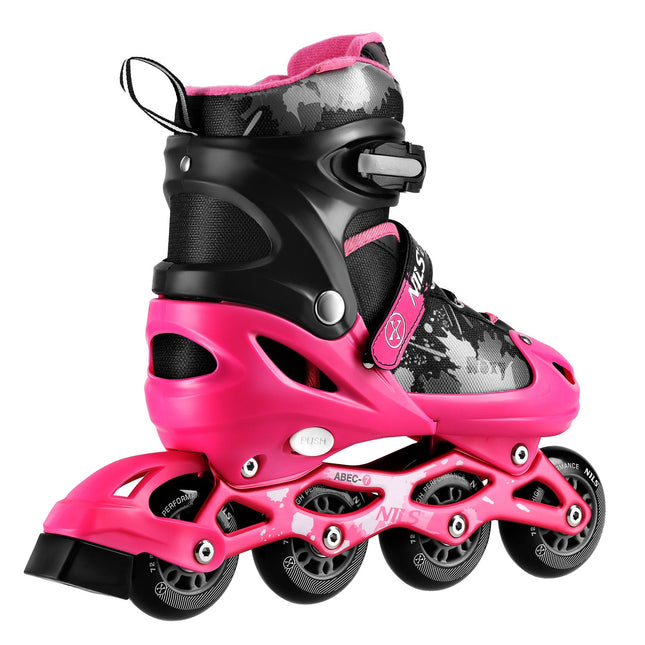 Inline Skates, Adjustable Size S (31-34), Pink