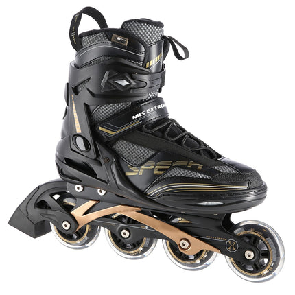 Inline Skates, Black-Gold, Size 40