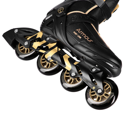 Inline Skates, Black Gold, Size 44
