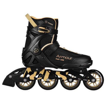 Inline Skates, Black Gold, Size 44
