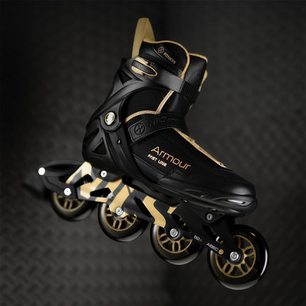 Inline Skates, Black Gold, Size 44
