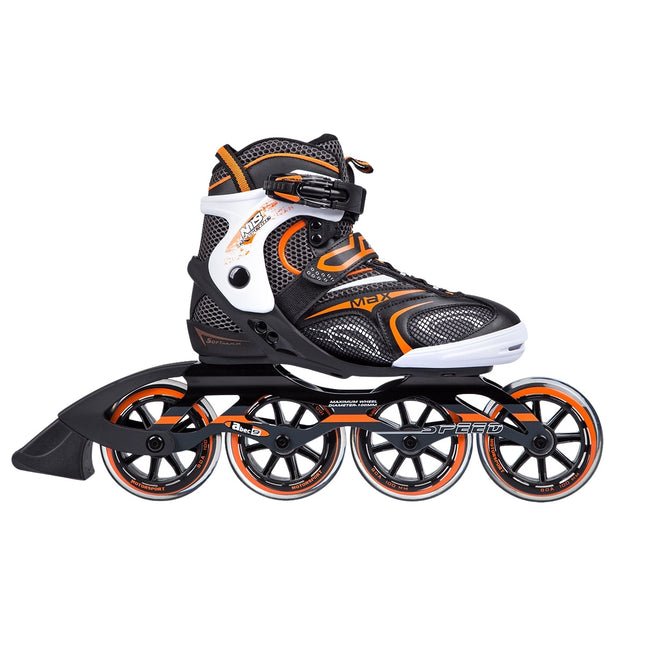 Inline skates, zwart-oranje, maat 39