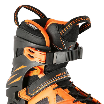 Inline Skates, Black-Orange, Size 42