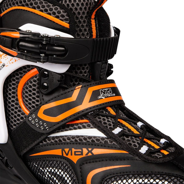 Inline skates, zwart-oranje, maat 42