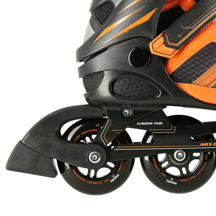 Inline Skates, Black-Orange, Size 45