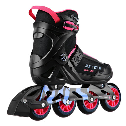 Inline Skates, Black/Pink, Size 42, Protective Armour