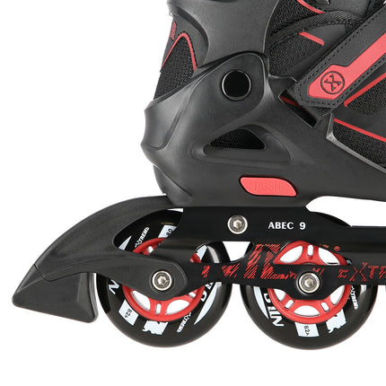 Inline Skates, Black-Red, Size L, Adult