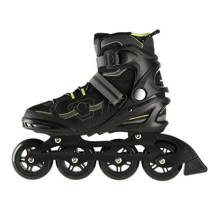 Inline Skates, Black-Yellow, Size 40