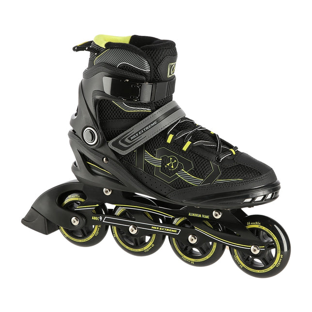 Inline skates, zwart-geel, maat 40