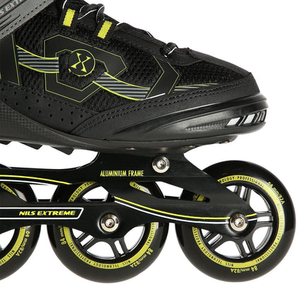 Inline Skates, Black-Yellow, Size 40