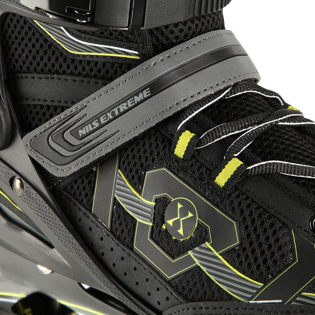 Inline Skates, Black-Yellow, Size 42