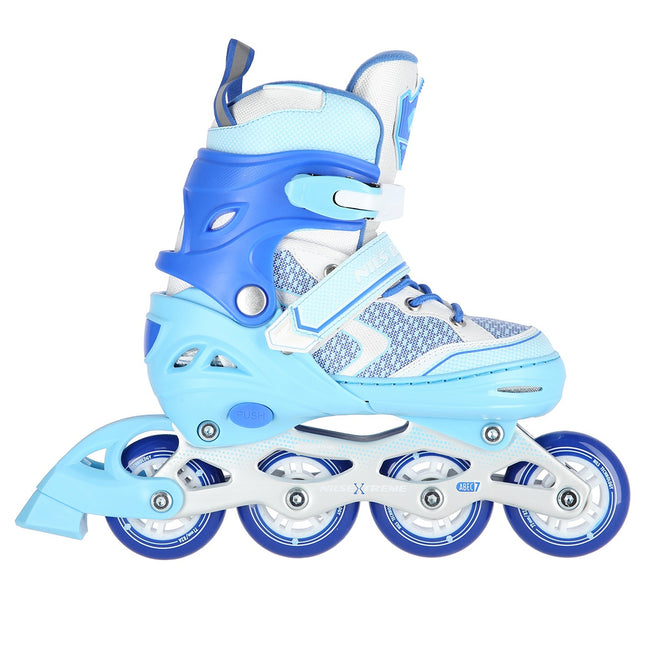 Inline skates, blauw-marineblauw, maat L (39-42)