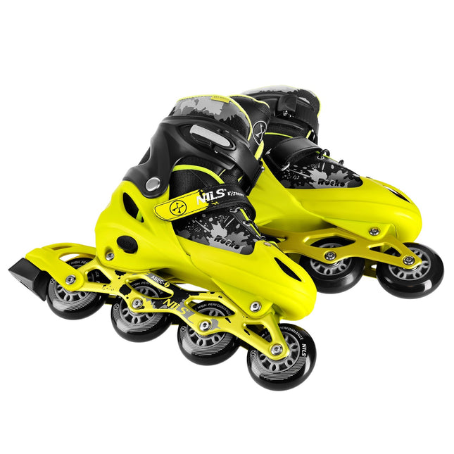 Inline skates, geel, maat S (31-34)