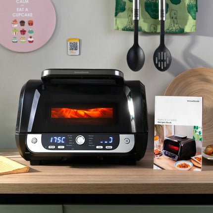 InnovaGoods 12-in-1 Air Fryer with Grill 6 L, 3400 W, 2 Silicone Baskets, Brush
