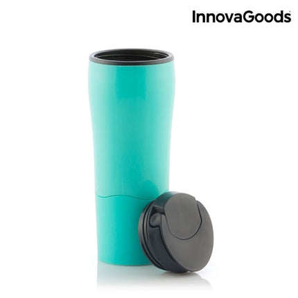 InnovaGoods Anti-Tipping Thermos Mug with Suction Base, 550 ml, Screw Lid