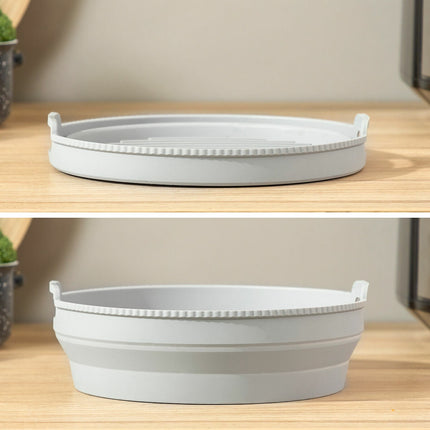 InnovaGoods Foldable Air Fryer Baskets with Dividers, Pack of 3, Silicone