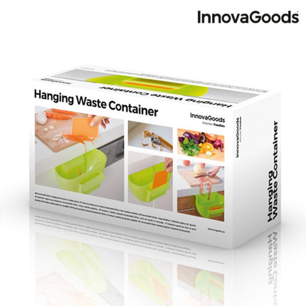 InnovaGoods Hanging Kitchen Waste Container with Spatula, 29 x 12 x 16 cm