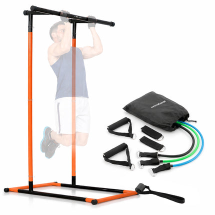 InnovaGoods Pull-Up Station and 3-Band Resistance Set, Adjustable 114-191 cm