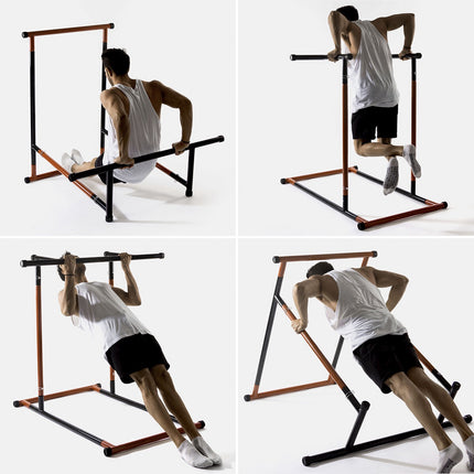 InnovaGoods Pull-Up Station and Resistance Bands Set, Up to 110 kg, 5 Bands
